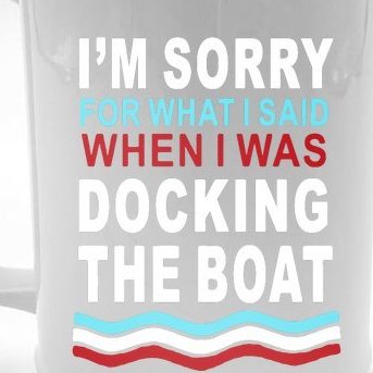 I'm Sorry For What I I'm Sorry For What I Said When I Was Docking The BoatSaid When I Was Docking The Boat Beer Stein