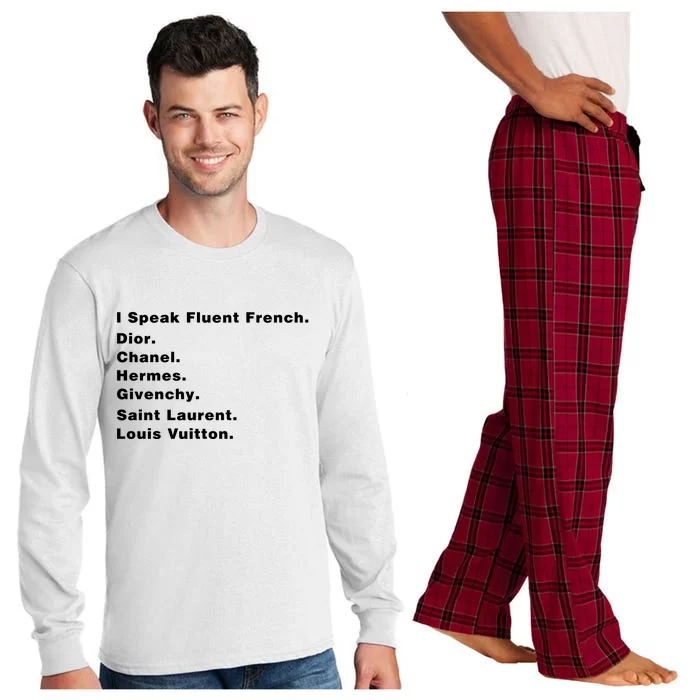 I Speak Fluent French Long Sleeve Pajama Set