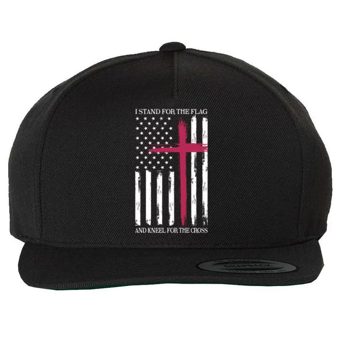 I Stand For The Flag Memorial Day Never Forget Veteran Gift Wool Snapback Cap