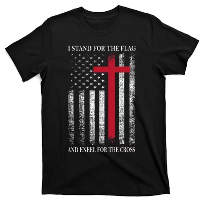 Philadelphia Eagles Stand For The Flag Kneel For The Cross T-Shirts