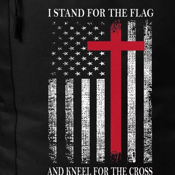 I Stand For The Flag And Kneel For The Cross USA Flag Daily Commute Backpack