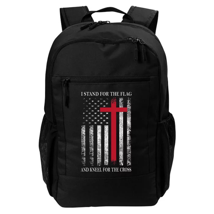 I Stand For The Flag And Kneel For The Cross USA Flag Daily Commute Backpack