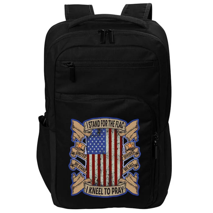 I Stand For The Flag Great Gift Impact Tech Backpack