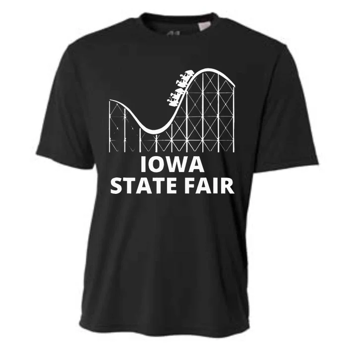 Iowa State Fair Roller Coaster County Fair Cooling Performance Crew T-Shirt