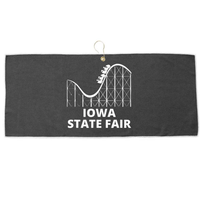 Iowa State Fair Roller Coaster County Fair Large Microfiber Waffle Golf Towel