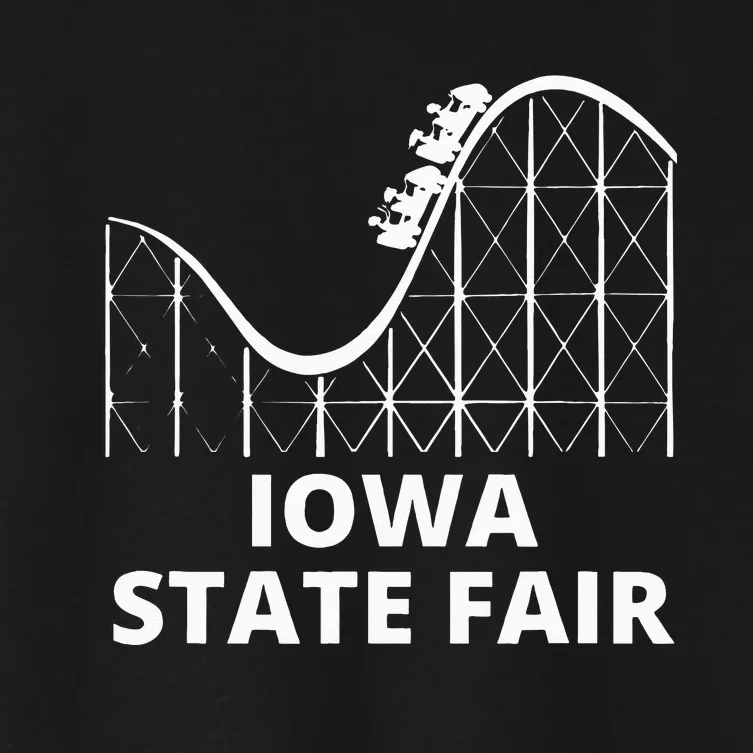 Iowa State Fair Roller Coaster County Fair Women's Crop Top Tee