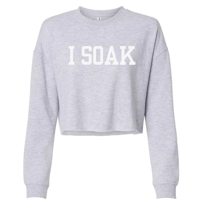 I Soak Funny Summer Day Cropped Pullover Crew