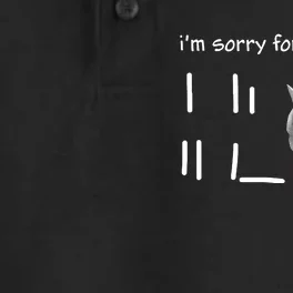 Im Sorry For Your Loss Cat Crying Meme Dry Zone Grid Performance Polo