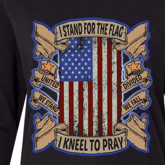 I Stand For The Flag Gift Womens Cotton Relaxed Long Sleeve T-Shirt