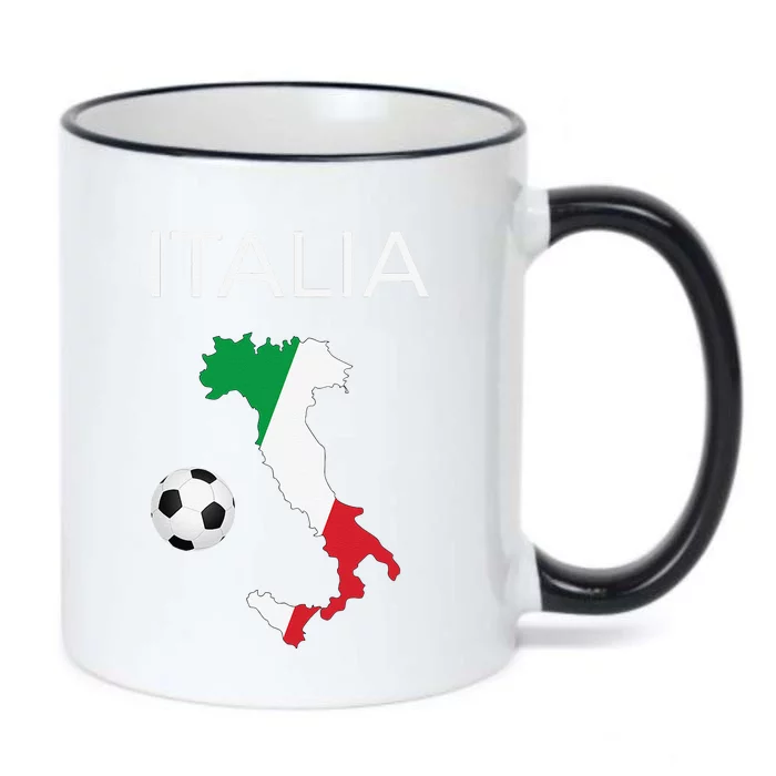 Italy Soccer Forza Azzurri Italian Italia Black Color Changing Mug