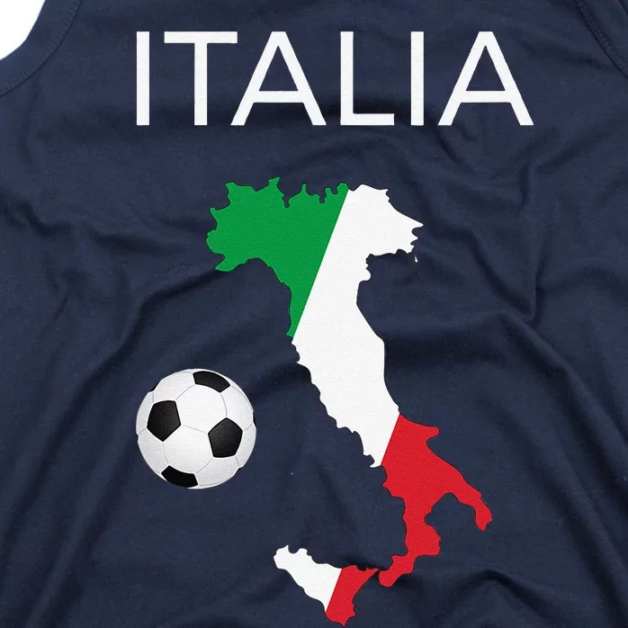 Italy Soccer Forza Azzurri Italian Italia Tank Top