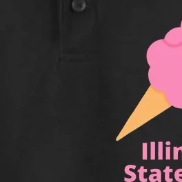 Illinois State Fair Pink Cotton Candy County Fair Dry Zone Grid Performance Polo