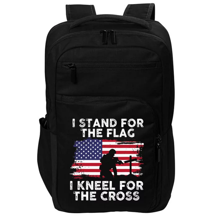 I Stand For The Flag Memorial Day Never Forget Veteran Impact Tech Backpack