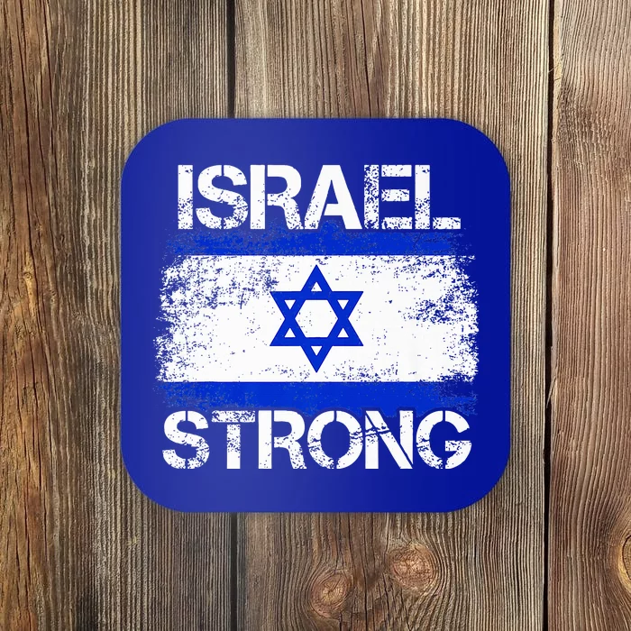 Israel Strong Flag Support I Stand With Israel Coaster