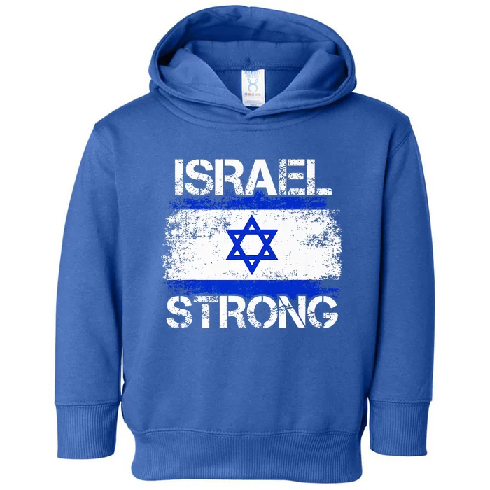 Israel Strong Flag Support I Stand With Israel Toddler Hoodie