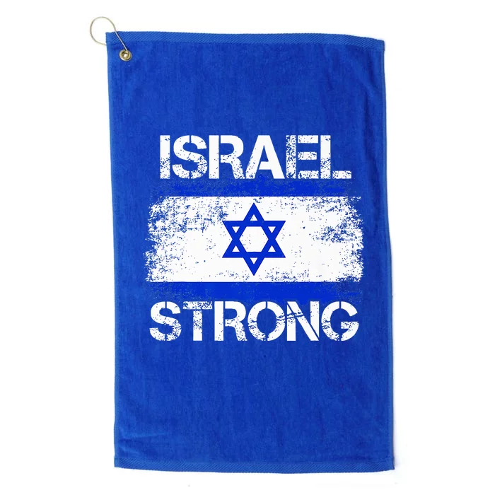 Israel Strong Flag Support I Stand With Israel Platinum Collection Golf Towel