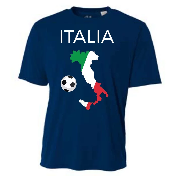 Italy Soccer Forza Azzurri Italian Italia Cooling Performance Crew T-Shirt