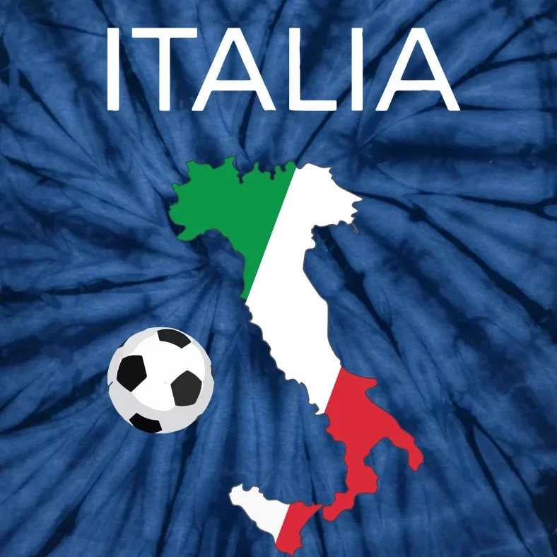 Italy Soccer Forza Azzurri Italian Italia Tie-Dye T-Shirt