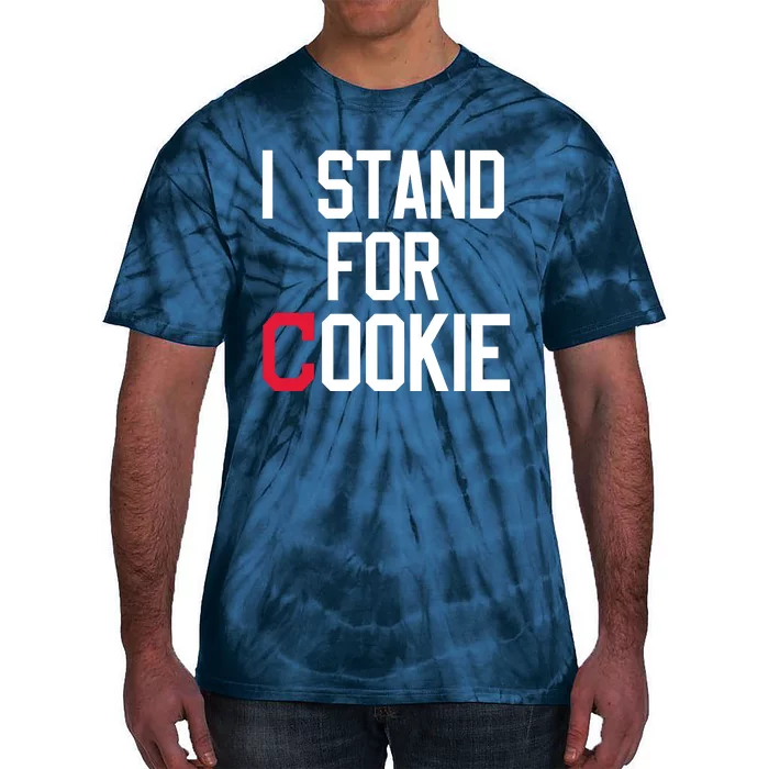 I Stand For Cookie Carlos Carrasco Indians Tie-Dye T-Shirt