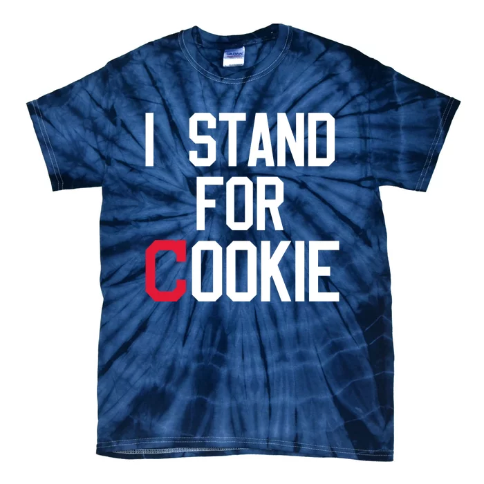 I Stand For Cookie Carlos Carrasco Indians Tie-Dye T-Shirt