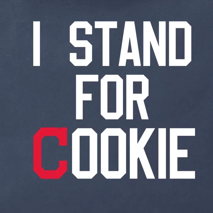 I Stand For Cookie Carlos Carrasco Indians Zip Tote Bag