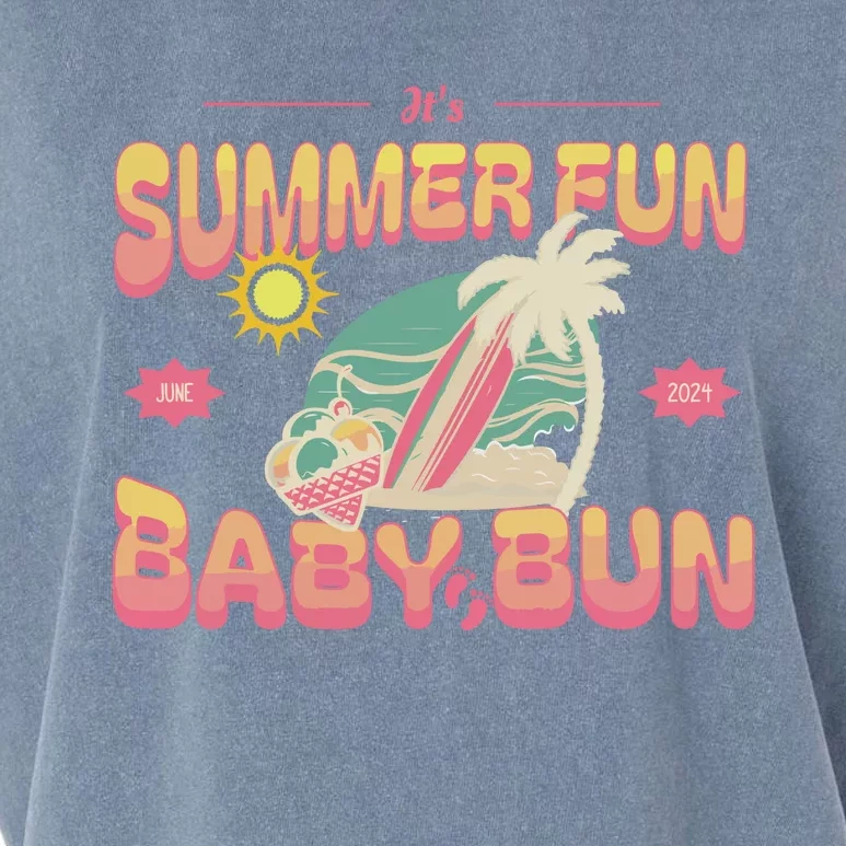 It’S Summer Fun Baby Bun Garment-Dyed Women's Muscle Tee