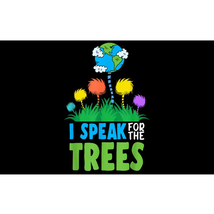 I Speak For Trees Earth Day Save Earth Inspiration Hippie Bumper Sticker