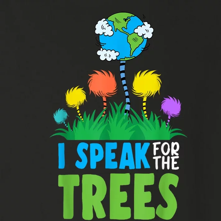 I Speak For Trees Earth Day Save Earth Inspiration Hippie Toddler Long Sleeve Shirt