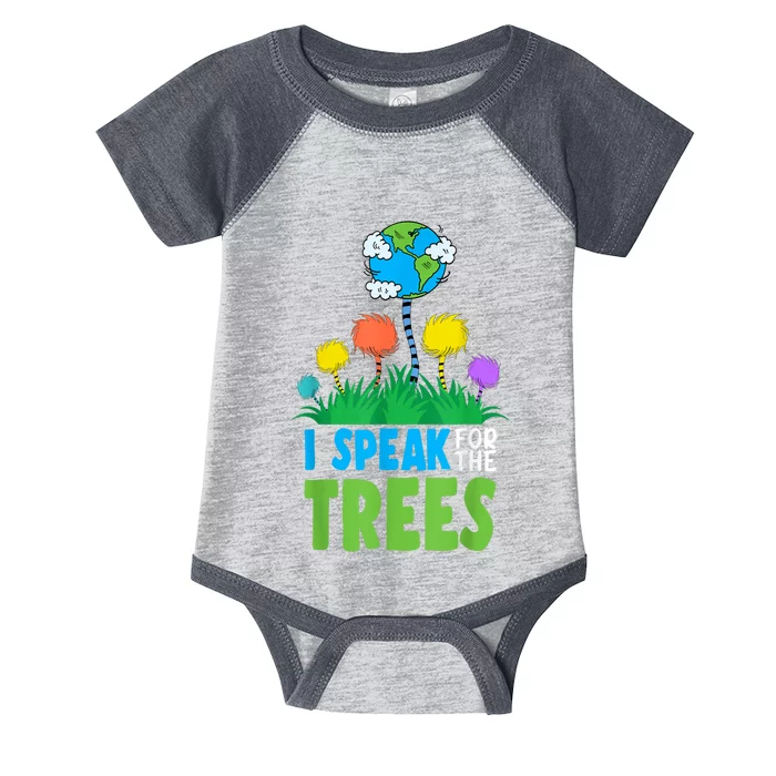 I Speak For Trees Earth Day Save Earth Inspiration Hippie Infant Baby Jersey Bodysuit