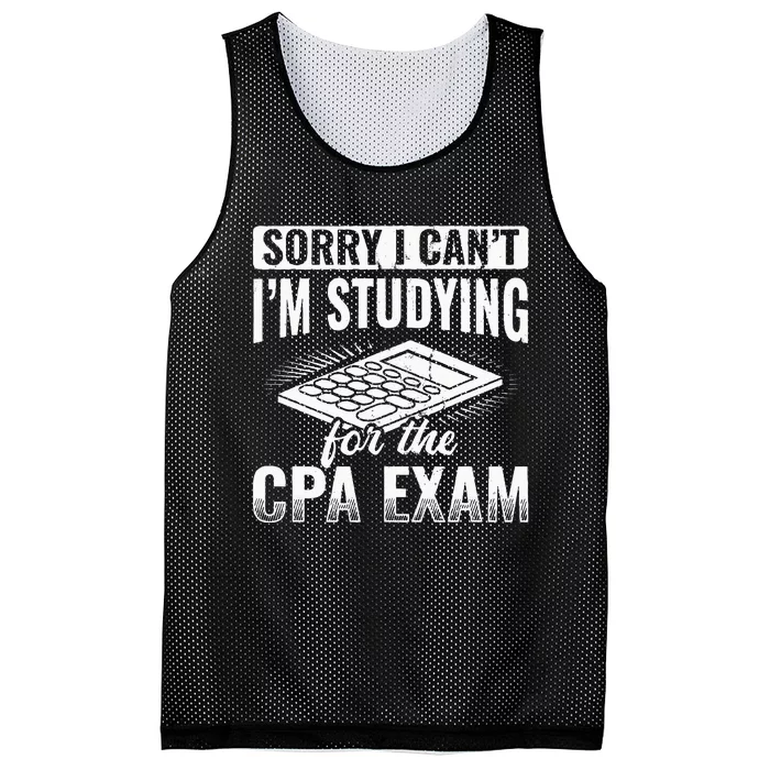 Im Studying For The CPA Exam Accounting Accountant Mesh Reversible Basketball Jersey Tank