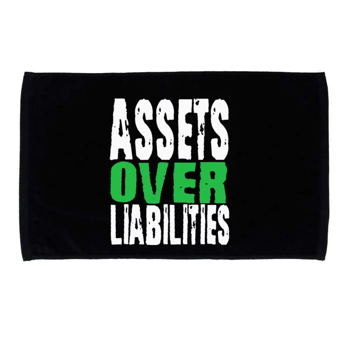 Investor Stocks Flipping Houses Assets Over Liabilities Microfiber Hand Towel