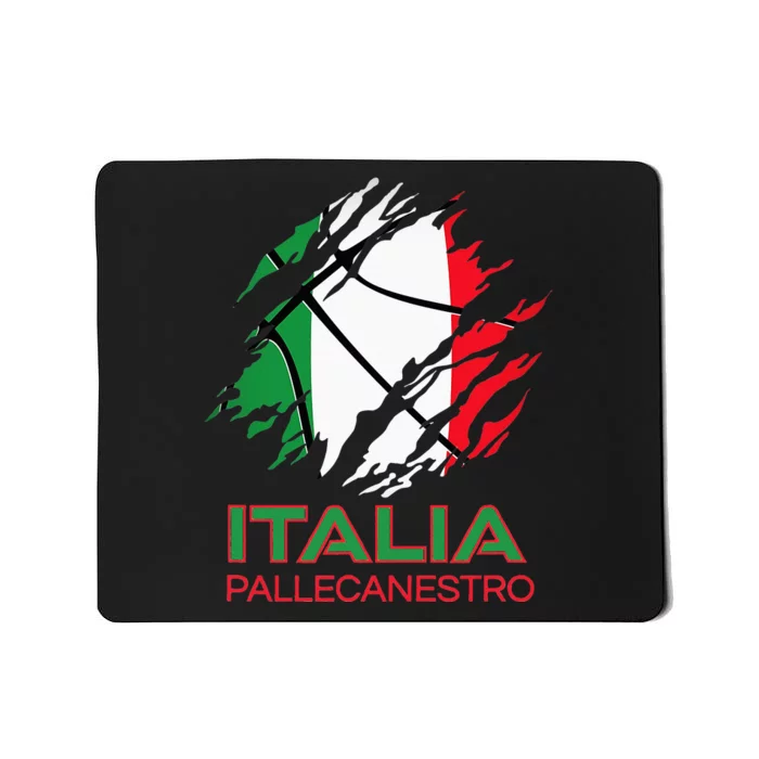 Italia Sports Fan Italian National Flag Art Italy Basketball Mousepad