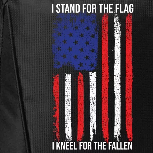 I Stand For The Flag I Kneel For The Fallen Usa City Backpack