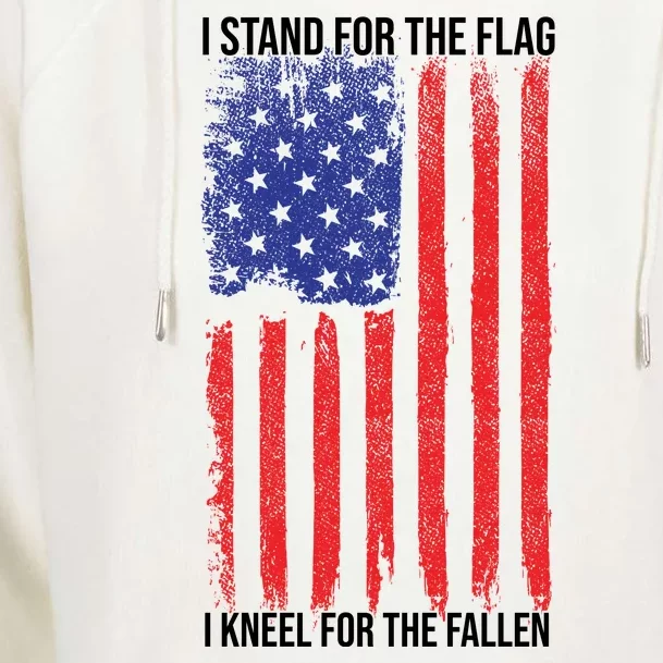 I Stand For The Flag I Kneel For The Fallen Usa Womens Funnel Neck Pullover Hood