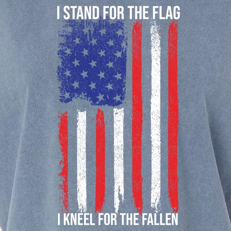 I Stand For The Flag I Kneel For The Fallen Usa Garment-Dyed Women's Muscle Tee