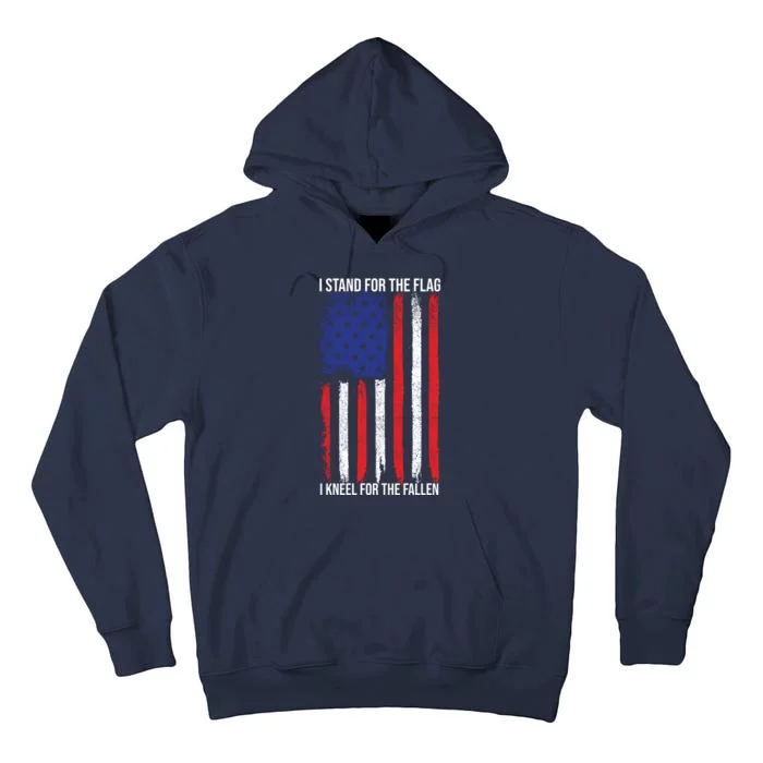 I Stand For The Flag I Kneel For The Fallen Usa Tall Hoodie