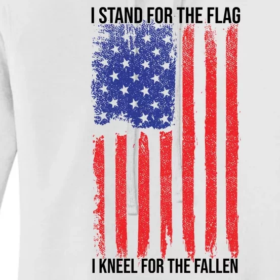 I Stand For The Flag I Kneel For The Fallen Usa Women's Pullover Hoodie