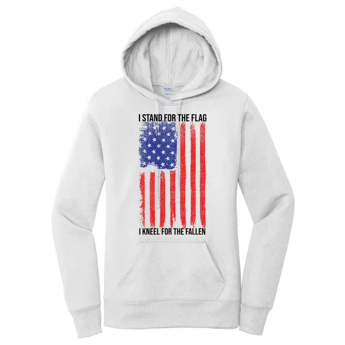 I Stand For The Flag I Kneel For The Fallen Usa Women's Pullover Hoodie