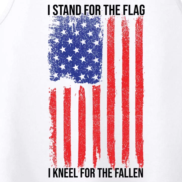 I Stand For The Flag I Kneel For The Fallen Usa Performance Tank