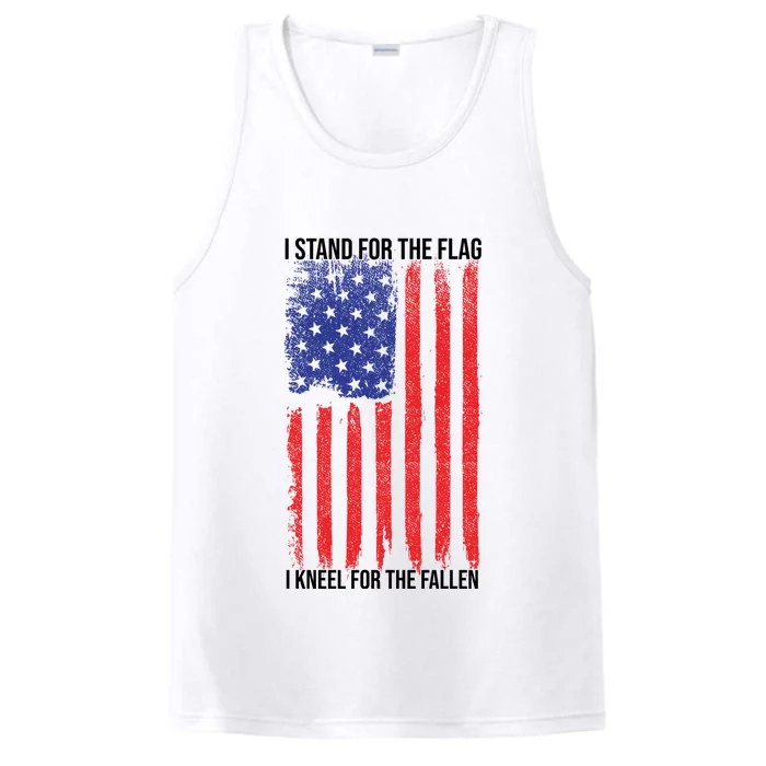 I Stand For The Flag I Kneel For The Fallen Usa Performance Tank