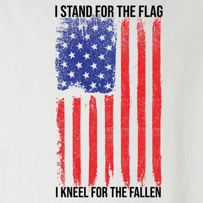 I Stand For The Flag I Kneel For The Fallen Usa Toddler Long Sleeve Shirt