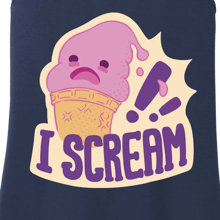 I Scream For Ice Cream Cute Ladies Essential Tank