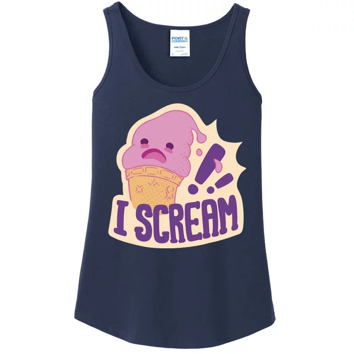 I Scream For Ice Cream Cute Ladies Essential Tank