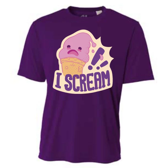 I Scream For Ice Cream Cute Cooling Performance Crew T-Shirt