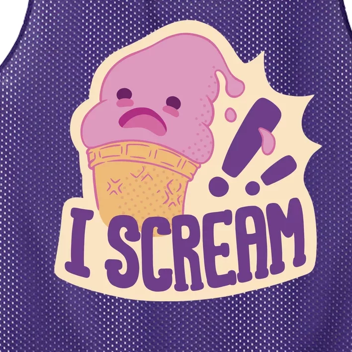 I Scream For Ice Cream Cute Mesh Reversible Basketball Jersey Tank