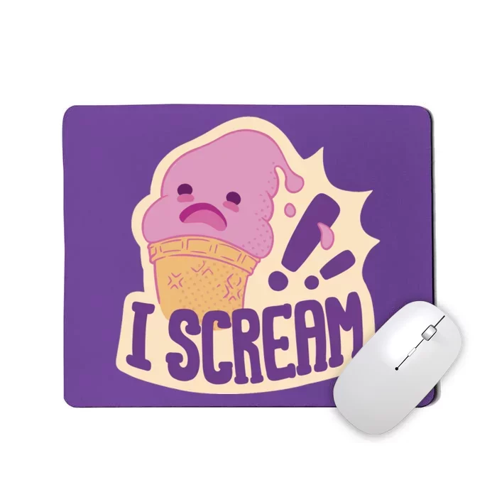 I Scream For Ice Cream Cute Mousepad