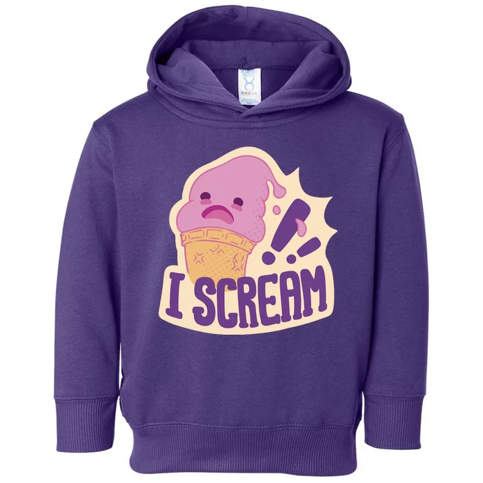 I Scream For Ice Cream Cute Toddler Hoodie