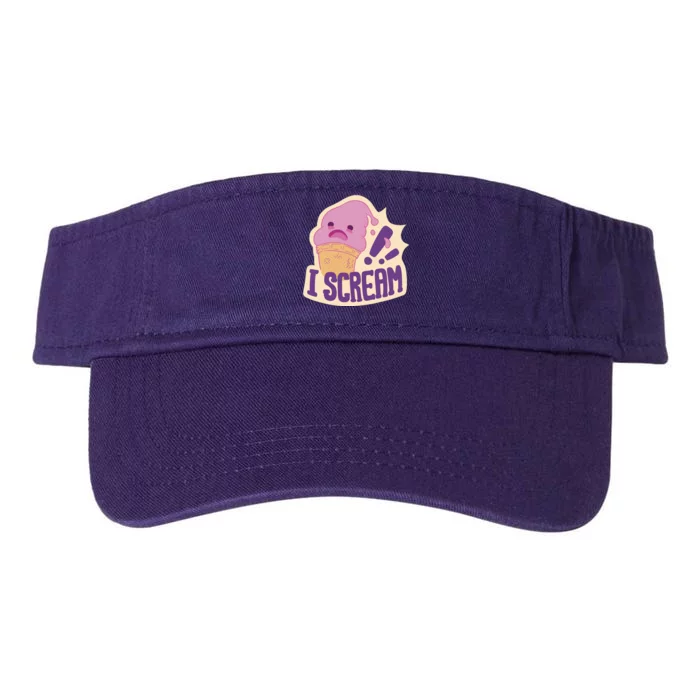 I Scream For Ice Cream Cute Valucap Bio-Washed Visor