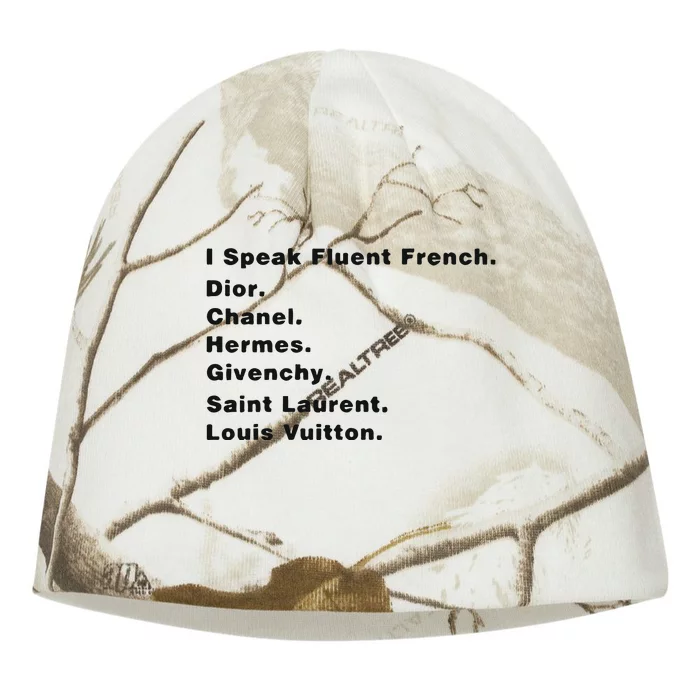 I Speak Fluent French Kati - Camo Knit Beanie