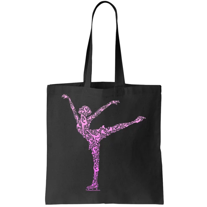 Ice Skating Figure Skater Tote Bag